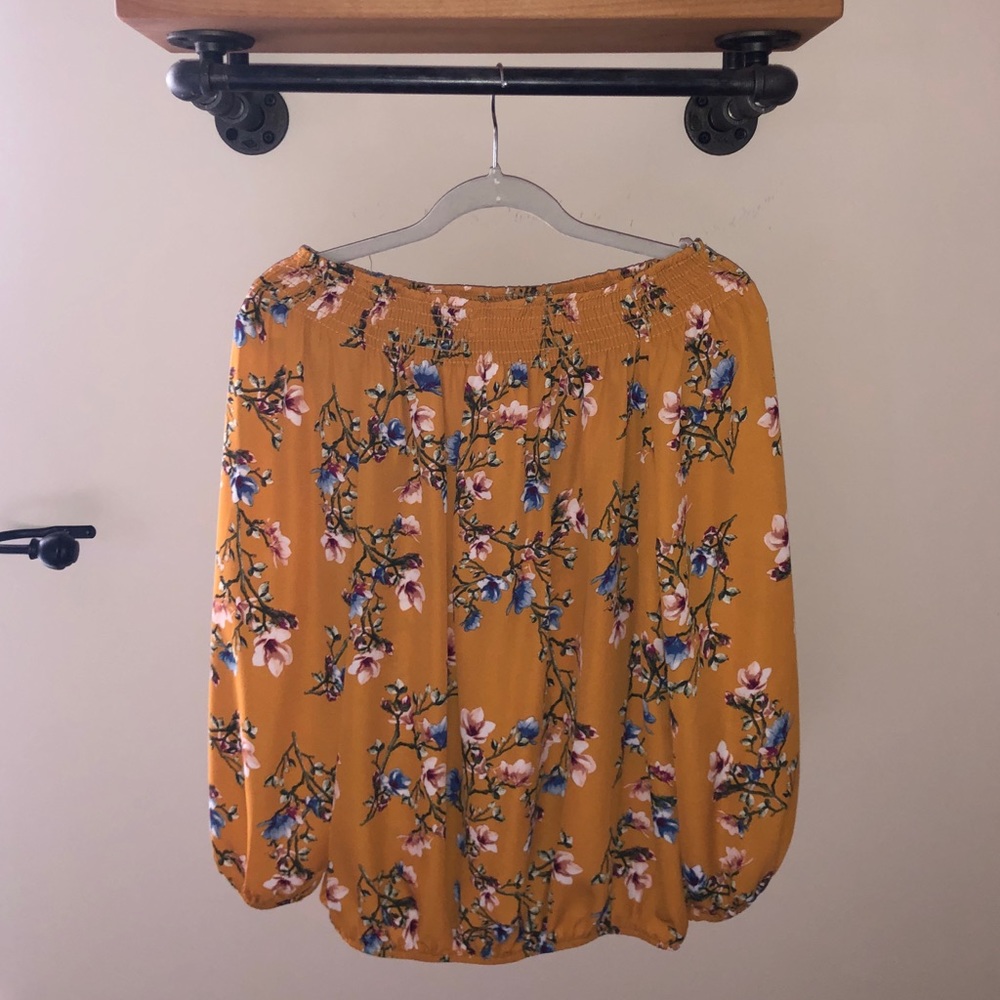 Floral Off The Shoulder Top